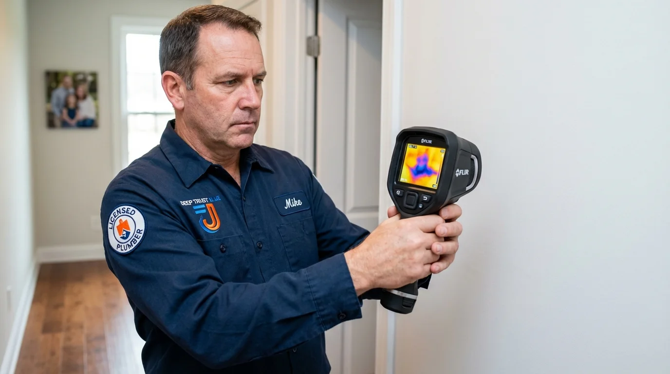 Thermal imaging leak detection by Johns Plumbing LLC in Ridgeville